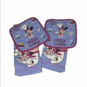 Minnie Mouse Disney Kitchen Dish Towels Pot Holder